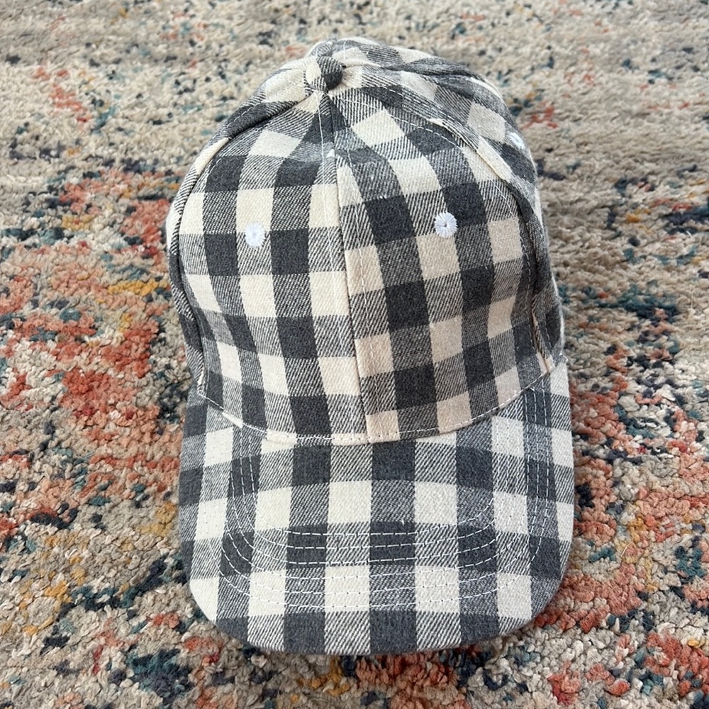 Cocus Pocus Grey Plaid Hat